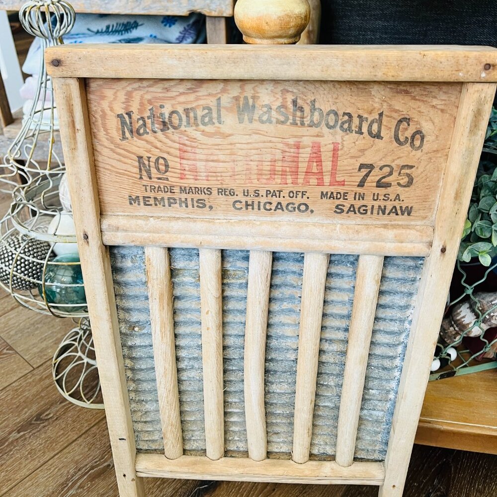 ❌SOLD❌Antique National Washboard No. 725 - Picture 5 of 15